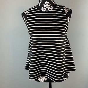 Bobeau Striped Sleeveless Top